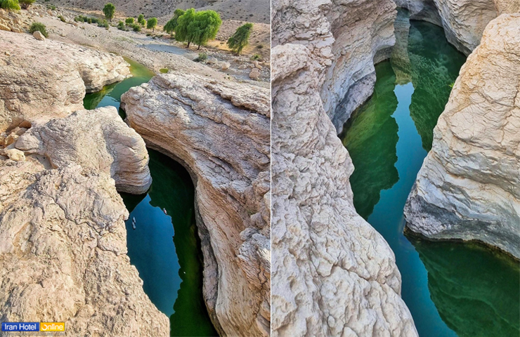 نمای زیبای هوایی تنگه بوچیر هرمزگان