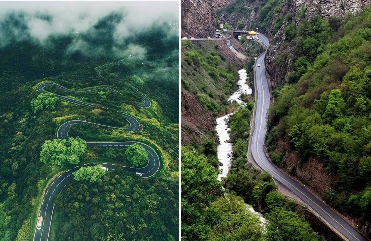 طبیعت زیبای جاده جالوس