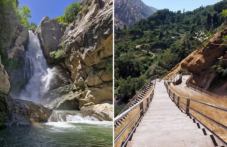 مسیر دسترسی به آبشار شلماش سردشت