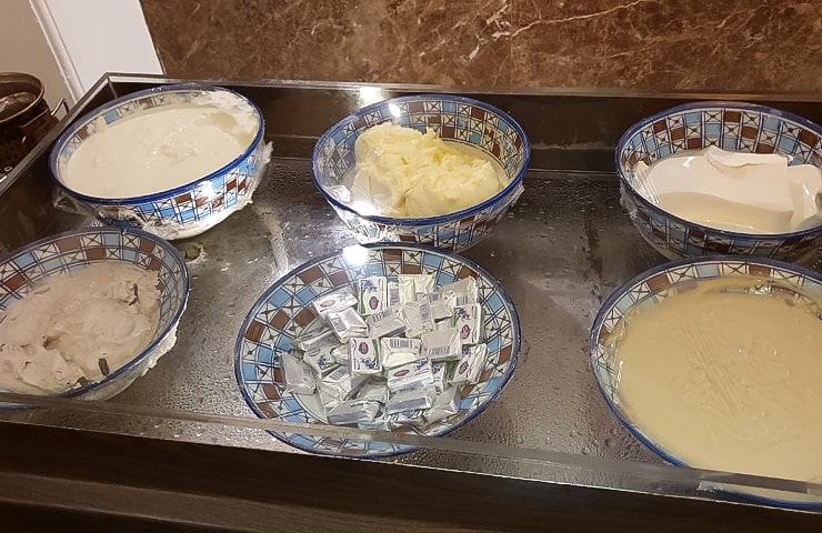 منوی سرد صبحانه هتل قصر طلایی مشهد