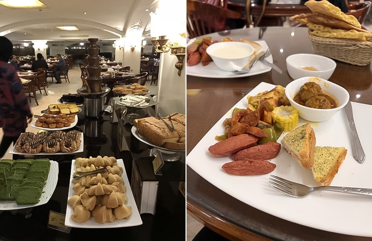 صبحانه هتل قصر طلایی مشهد