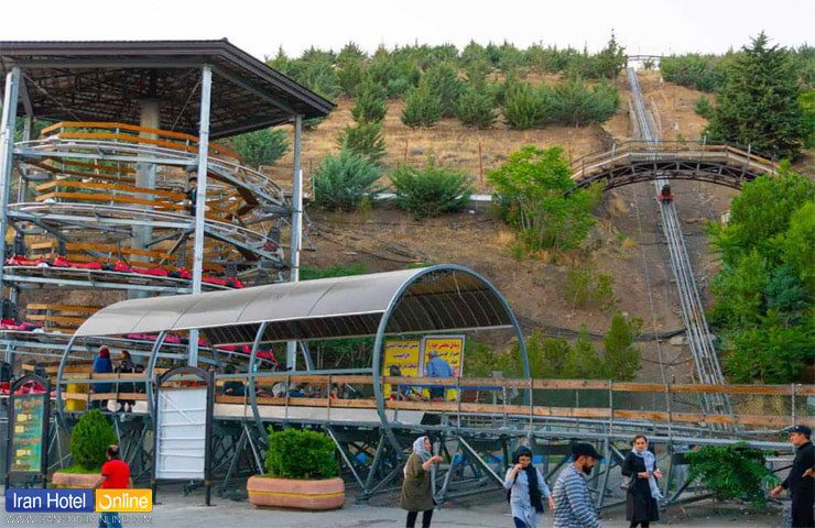 نمایی از ورودی سورتمه توچال