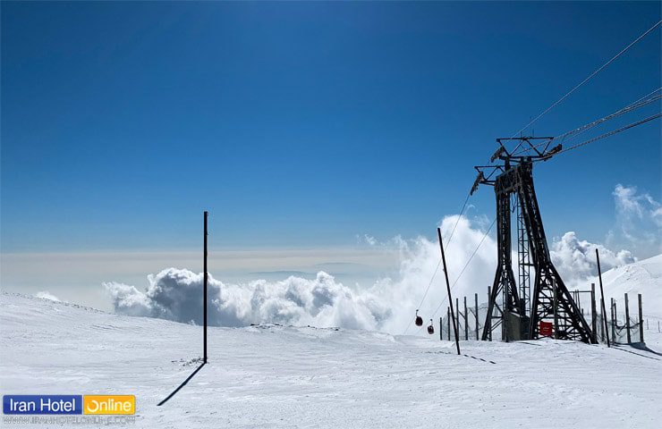 نمای زیبا در هوای پاک و برفی توچال